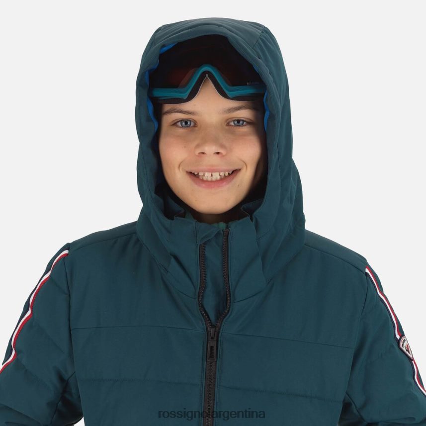 Rossignol Niños chaqueta de esquí hiver polidown 82LVV61167 verde azulado tapas