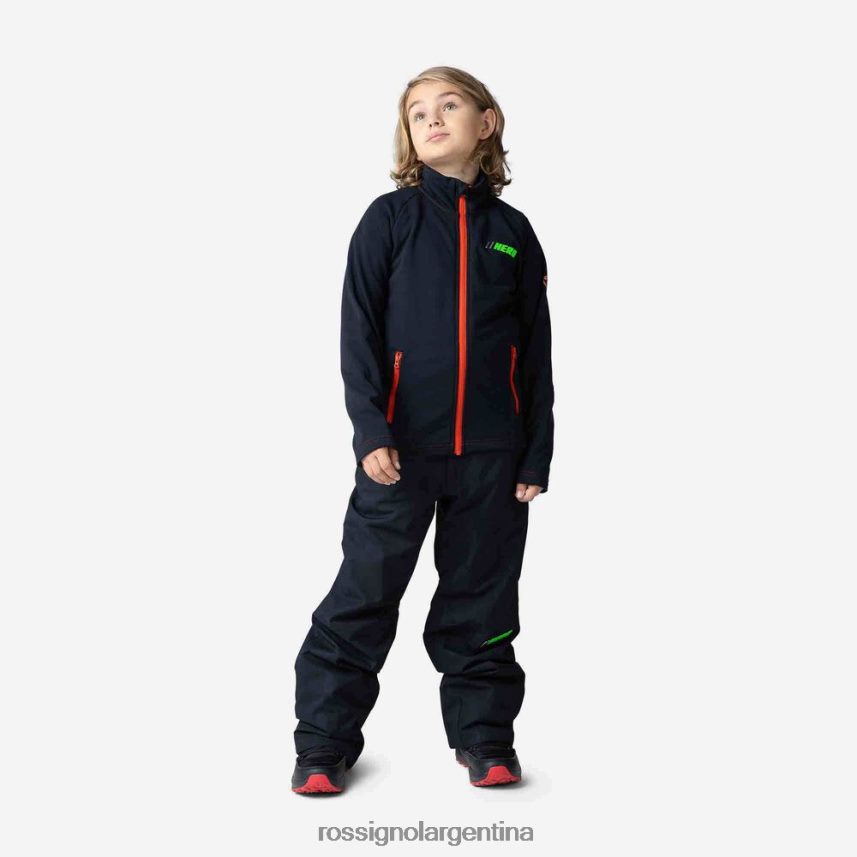 Rossignol Niños chaqueta polar con cierre completo Hero Clim 82LVV61141 negro tapas